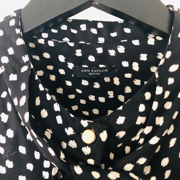 Ann Taylor long sleeve button-down top - Picture 2 of 5